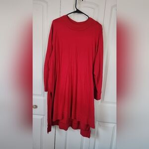 Roaman's Vibrant Red Knit Top